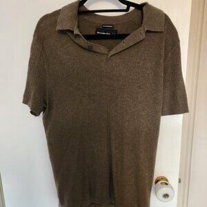 Olive polo, lightweight